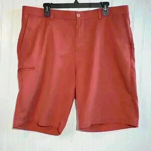 Grand Slam Flat Front Golf Shorts Men’s 38 Melon Classic Core Athleisure